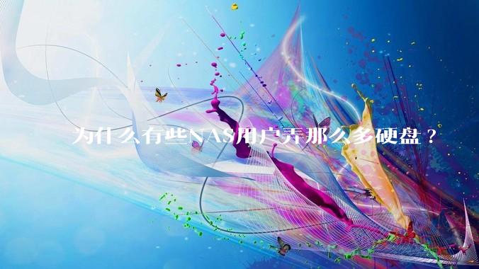 为什么有些NAS用户弄那么多硬盘?