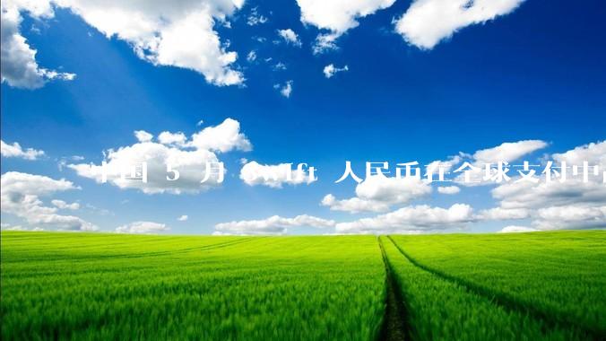 中国 5 月 Swift 人民币在全球支付中占比下降至 2.89%，背后的原因和未来的发展趋势是什么？
