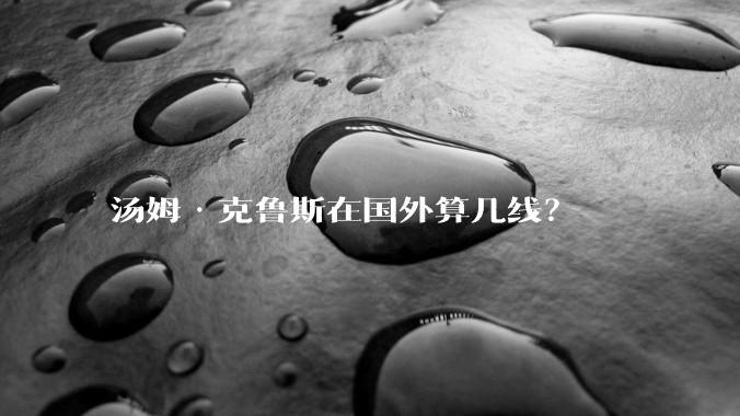 汤姆·克鲁斯在国外算几线？